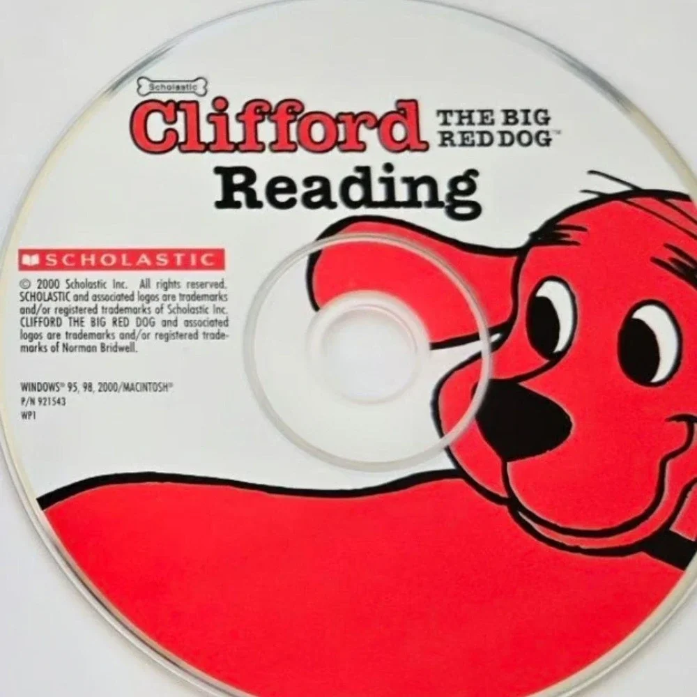 Scholastic Clifford The Big Red Dog Reading CD-ROM Phonics Spelling Educational